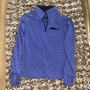 Blue Athletic quarter zip jacket with thumb holes from Pink